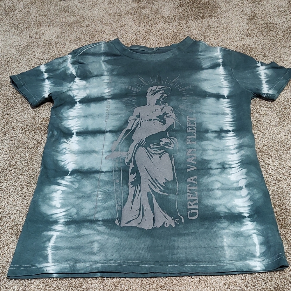 Dreams In Gold Greta Van Fleet T-shirt Tie-dyed Size Small